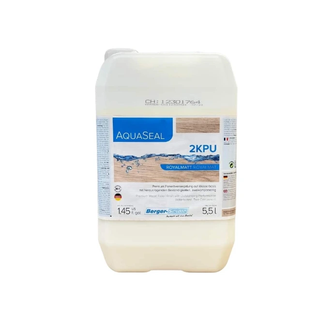 Bidon Berger-Seidle AquaSeal 2KPU Royal Matt pour la vitrification des parquets