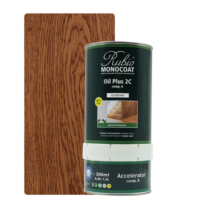 [Oil+2C 16-4] Rubio Monocoat Oil + 2C set - Goldlabel Ice brown (1,3 l)