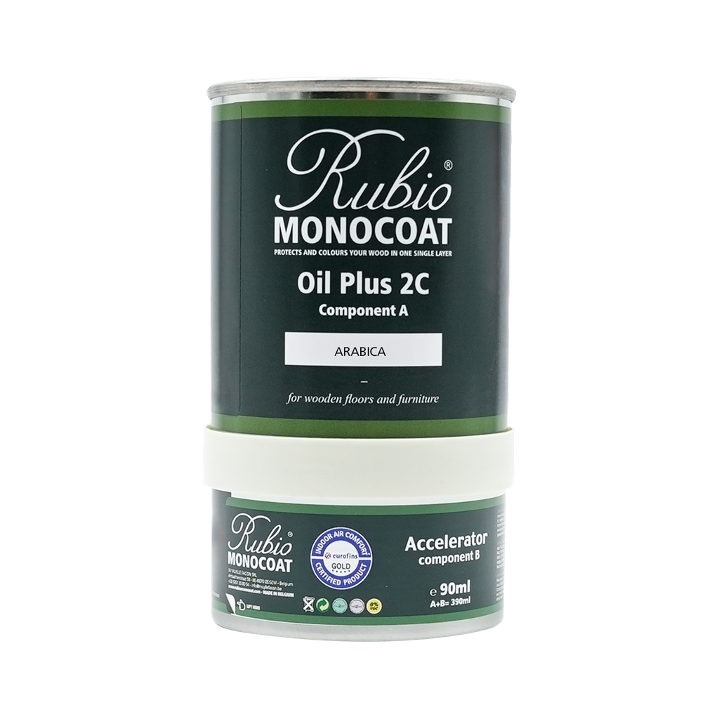 [Oil+2C-04N-4] Rubio Monocoat Oil + 2C set - Goldlabel Arabica (1,3 l)