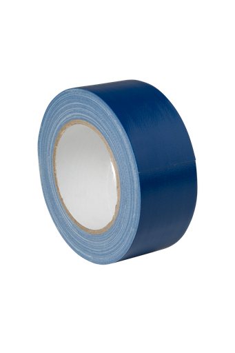 Ruban tissé bleu fort 50 mm x 25 m