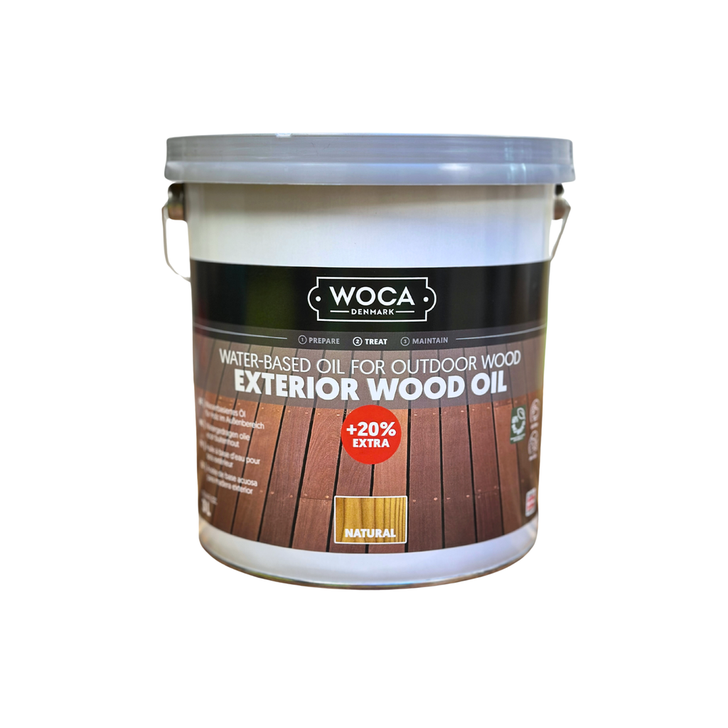 WOCA Exterior Oil Natural Promotion 2,5 l + 20% gratuit