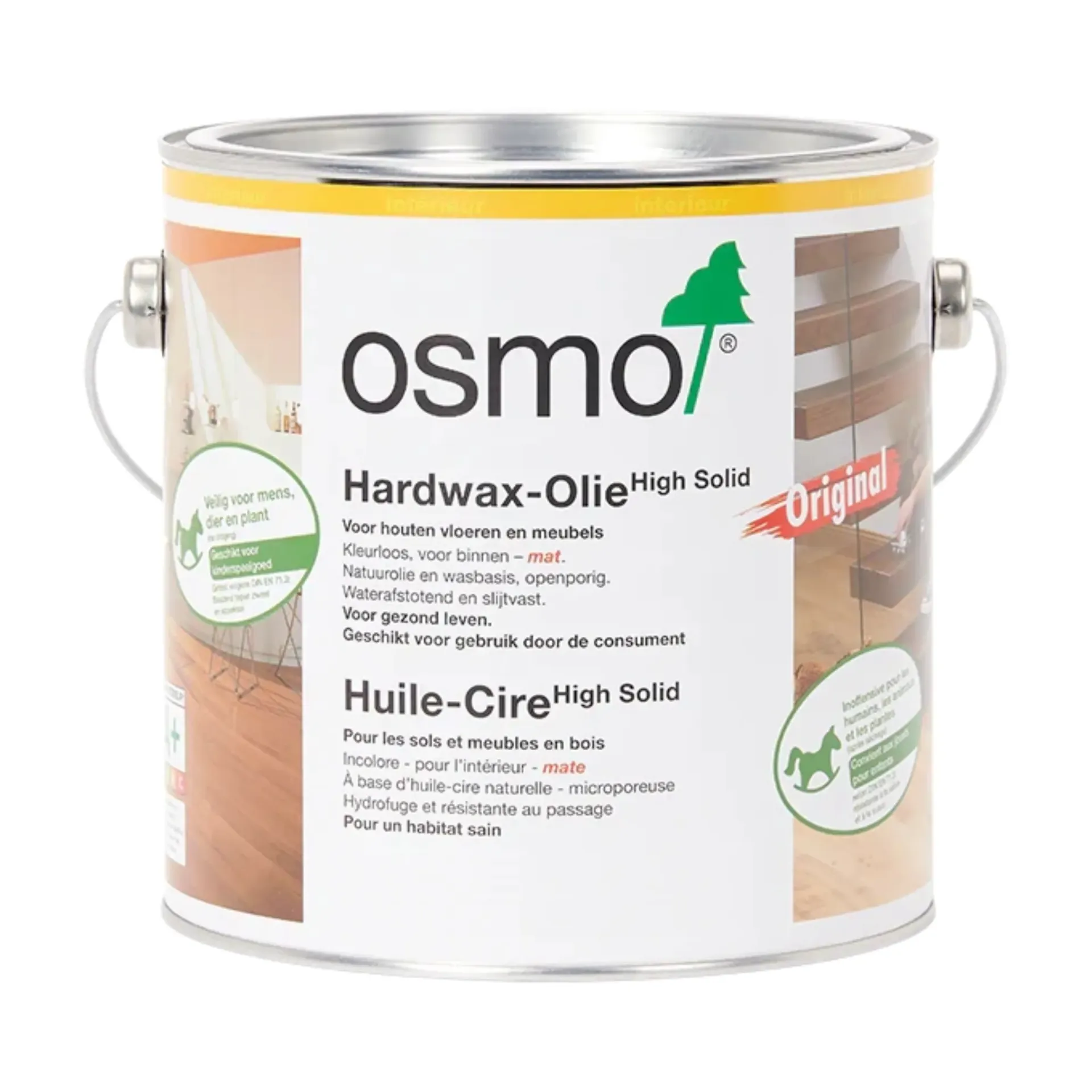 [3011-2] OSMO 3011 original huile cire brillant incolore (2,5 l)