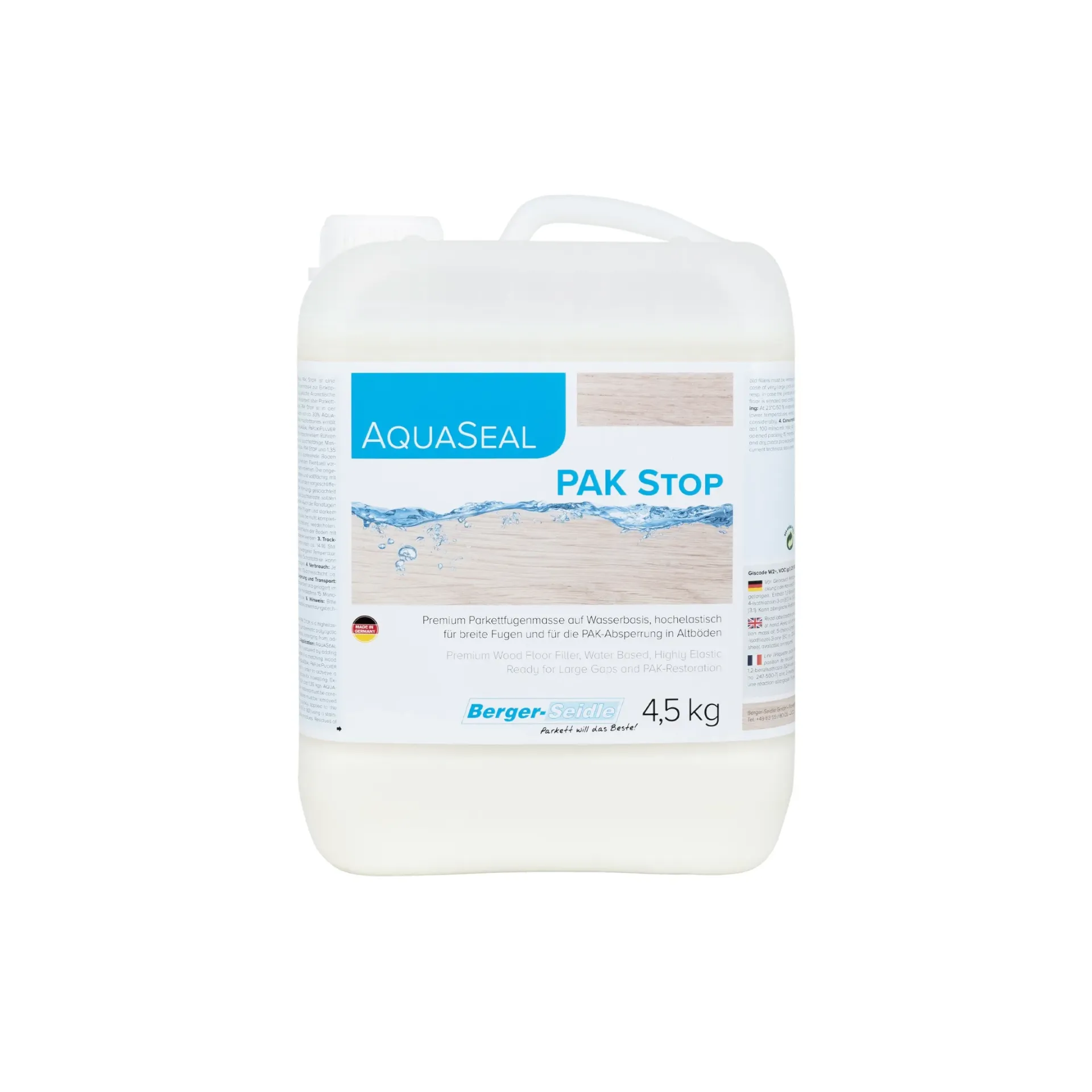 [PACKSTOP] Berger Seidle Aqua-Seal PAKStop 4,5 kg