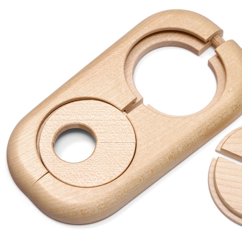 Rosace tuyaux Haro Jumelles Percées Erable - 19 mm