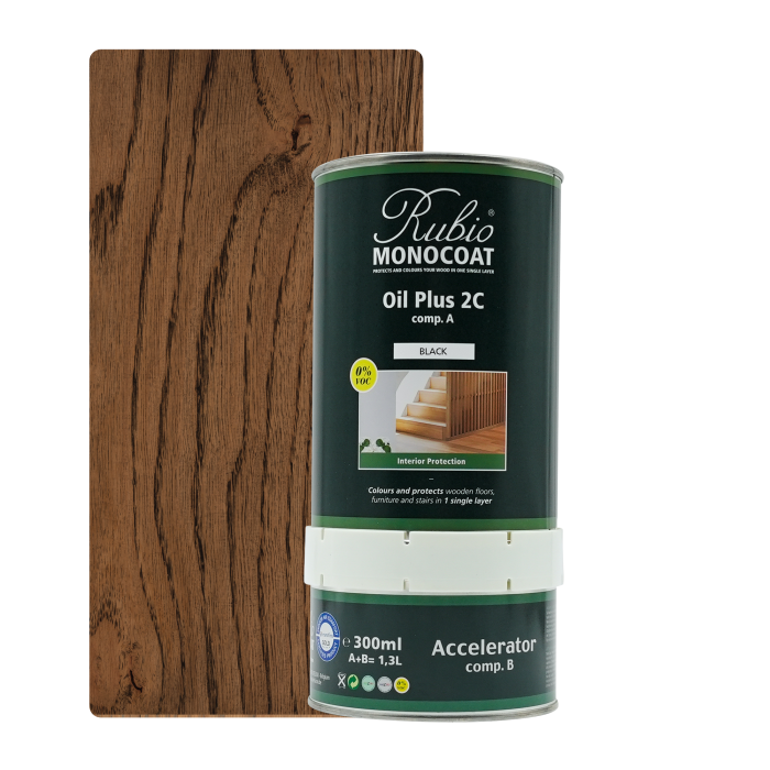 [Oil+2C 05-4] Rubio Monocoat Oil + 2C set - Goldlabel Black (1,3 l)