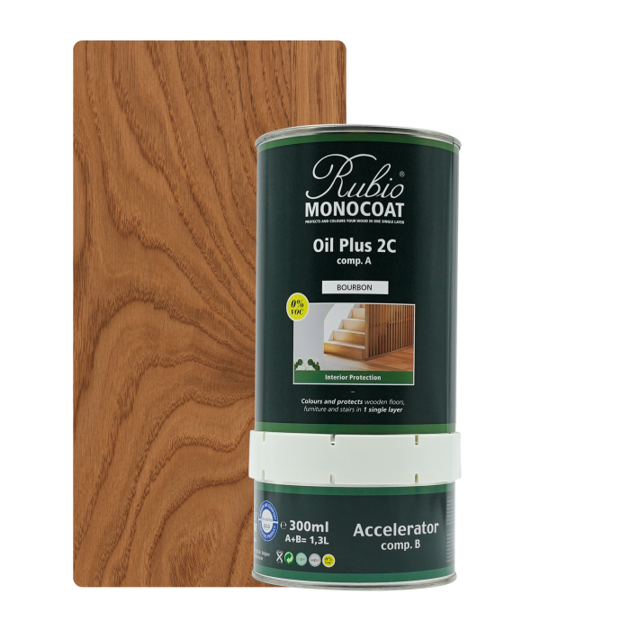[Oil+2C 06-4] Rubio Monocoat Oil + 2C set - Goldlabel Bourbon (1,3 l)