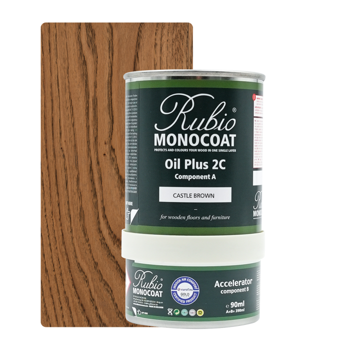 Rubio Monocoat Oil + 2C set - Goldlabel Castel Brown