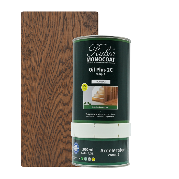 [Oil+2C 15-4] Rubio Monocoat Oil + 2C set - Goldlabel Havanna (1,3 l)
