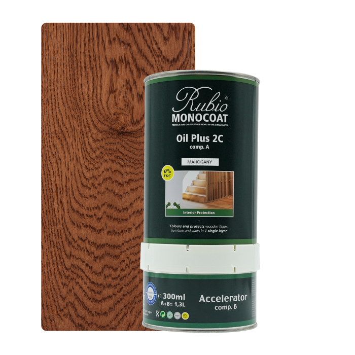 [Oil+2C 17-4] Rubio Monocoat Oil + 2C set - Goldlabel Mahogany (1,3 l)