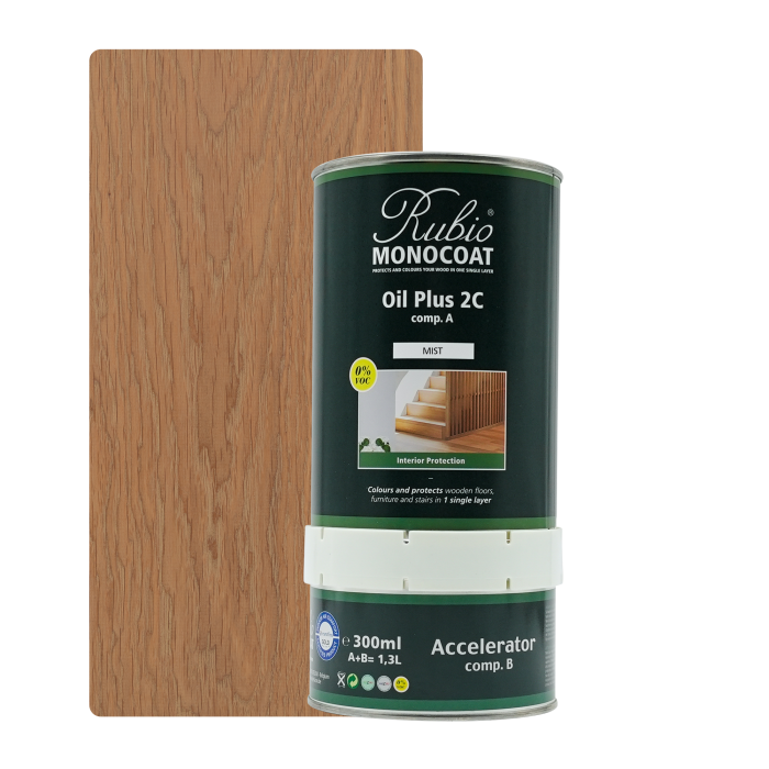[Oil+2C 18-4] Rubio Monocoat Oil + 2C set - Goldlabel Mist (1,3 l)