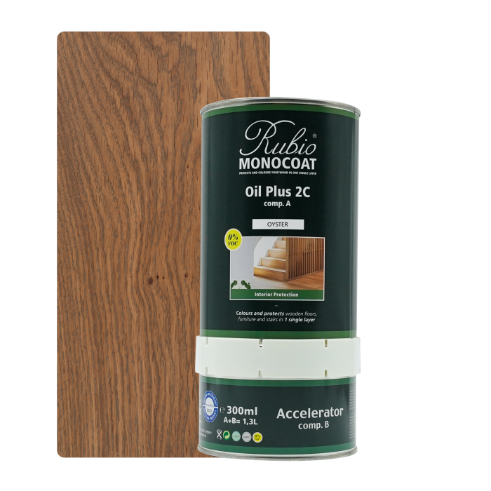 [Oil+2C 24-4] Rubio Monocoat Oil + 2C set - Goldlabel Oyster (1,3 l)
