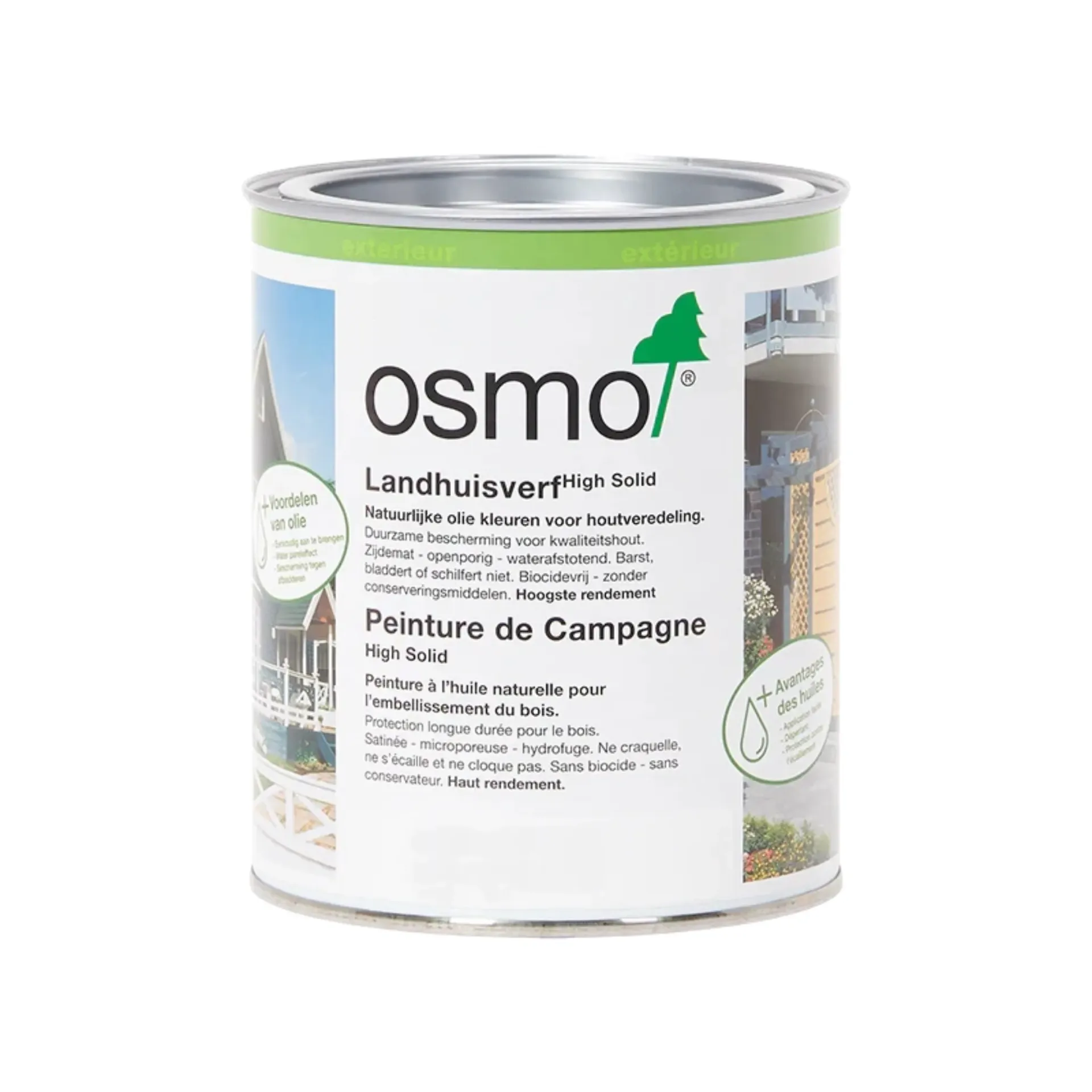 Peinture de campagne Osmo 2205, jaune soleil - 750 ml
