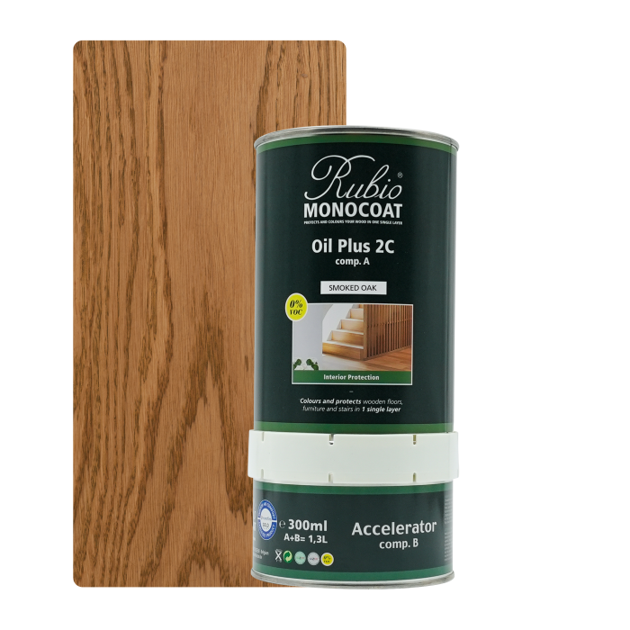 [Oil+2C 33-4] Rubio Monocoat Oil + 2C set - Goldlabel Smoked oak (1,3 l)