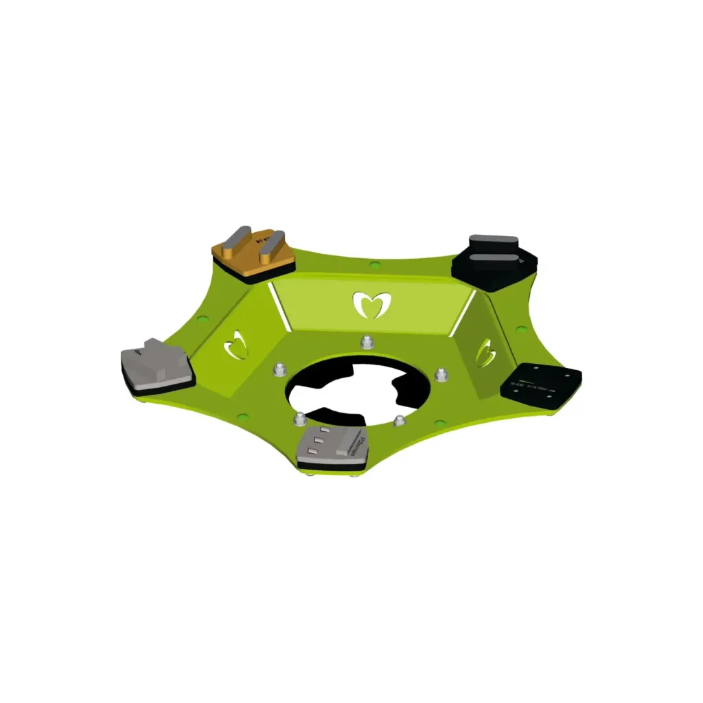 [068866] Wolff - Ninja - Plateau de ponçage avec segments PCD Scraper Silver