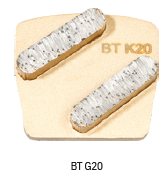 Wolff - Ninja - Segment BT grain 20 pour plateau de ponçage avec segments PCD Scraper par pièce