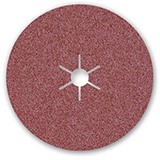 Abrasif Rouge disque 150 mm auto-agrippant avec trou central (par unité d'emballage)