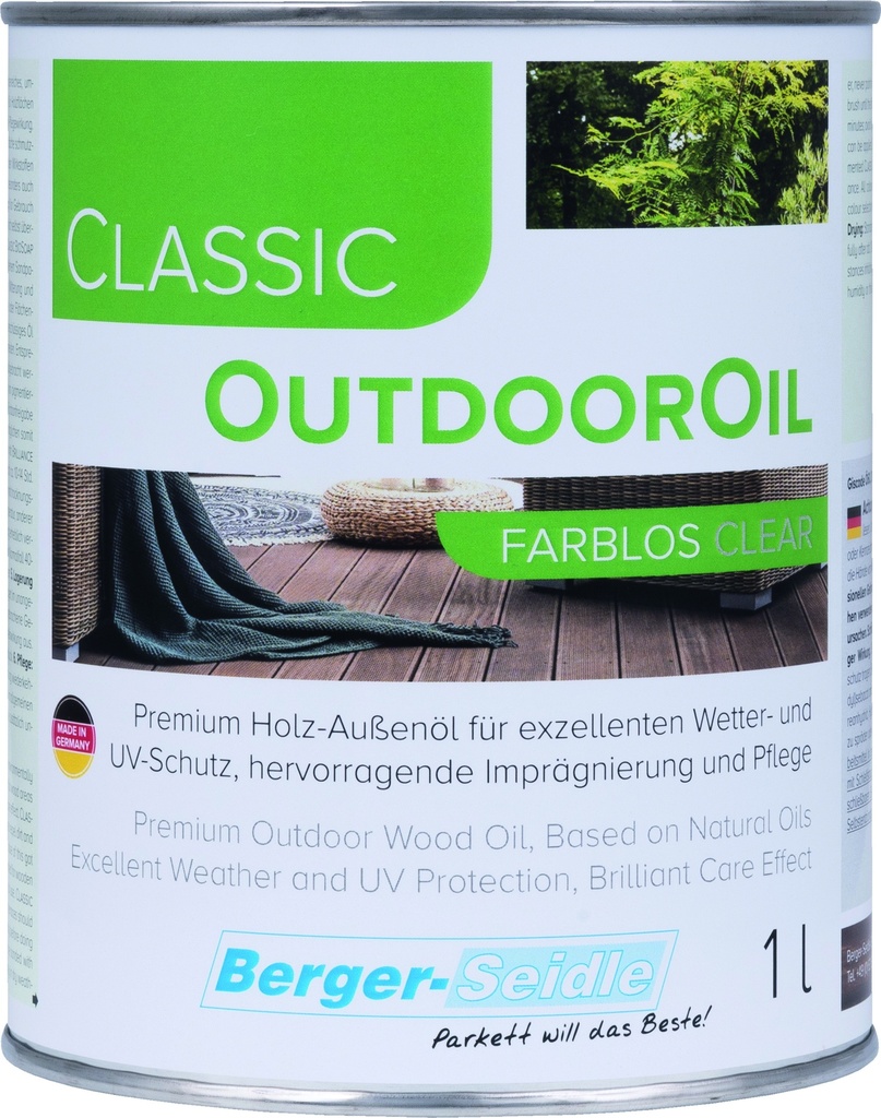 [OO-01-1] Berger Seidle Classic Outdooroil incolore (1 l)