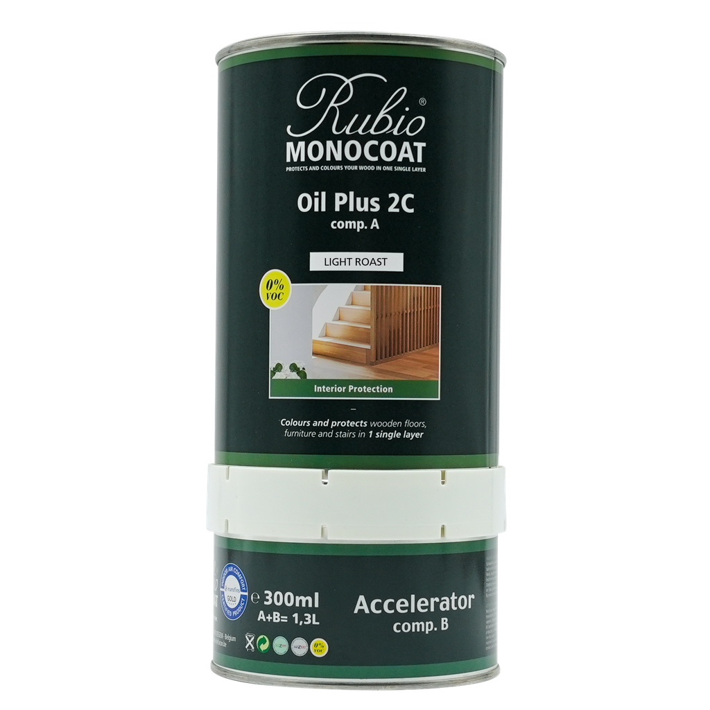 [Oil+2C-25N-4] Rubio Monocoat Oil + 2C set - Goldlabel Light Roast (1,3 l)
