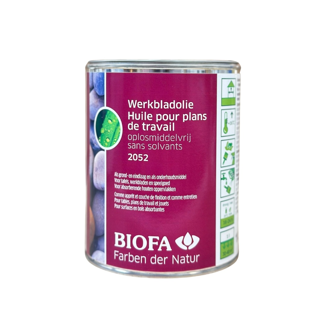 [2052-2-N] Biofa Huile Plan Travail 2052 (Naturel, 1 l)