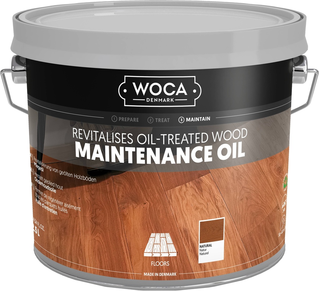 [WOCT352] WOCA Huile d'entretien (Naturel, 2,5 l)
