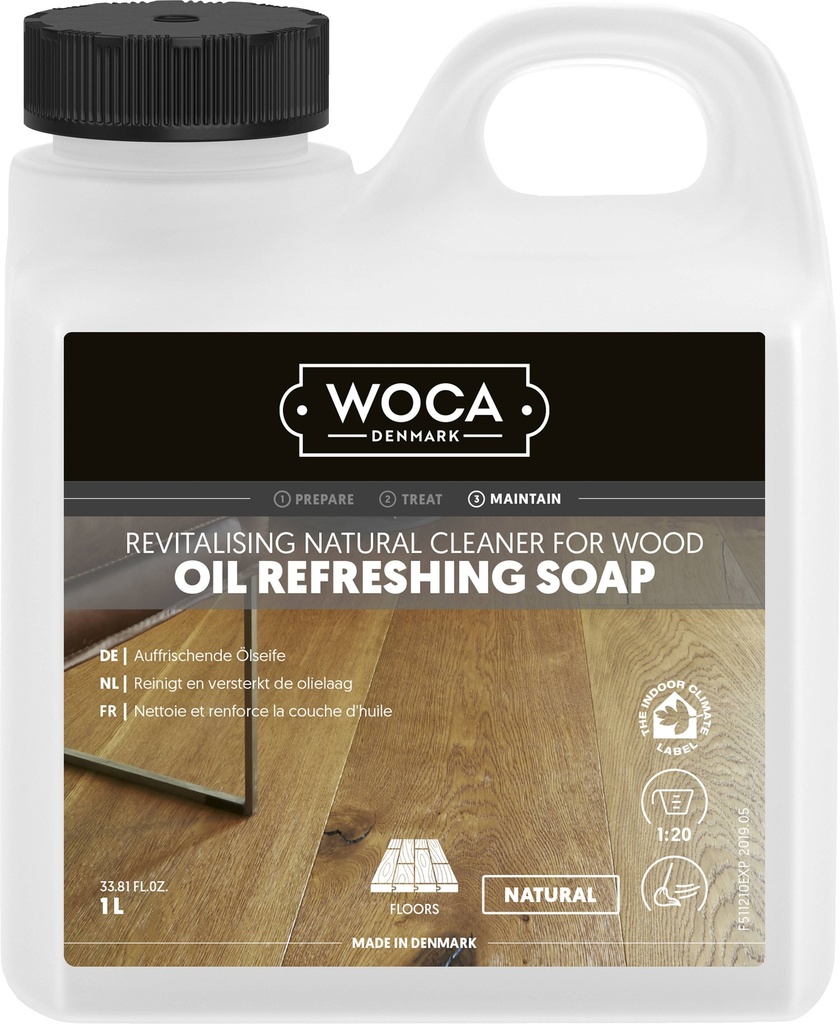 [WOCT241] WOCA Régénérant pour huile (Naturel, 1 l)