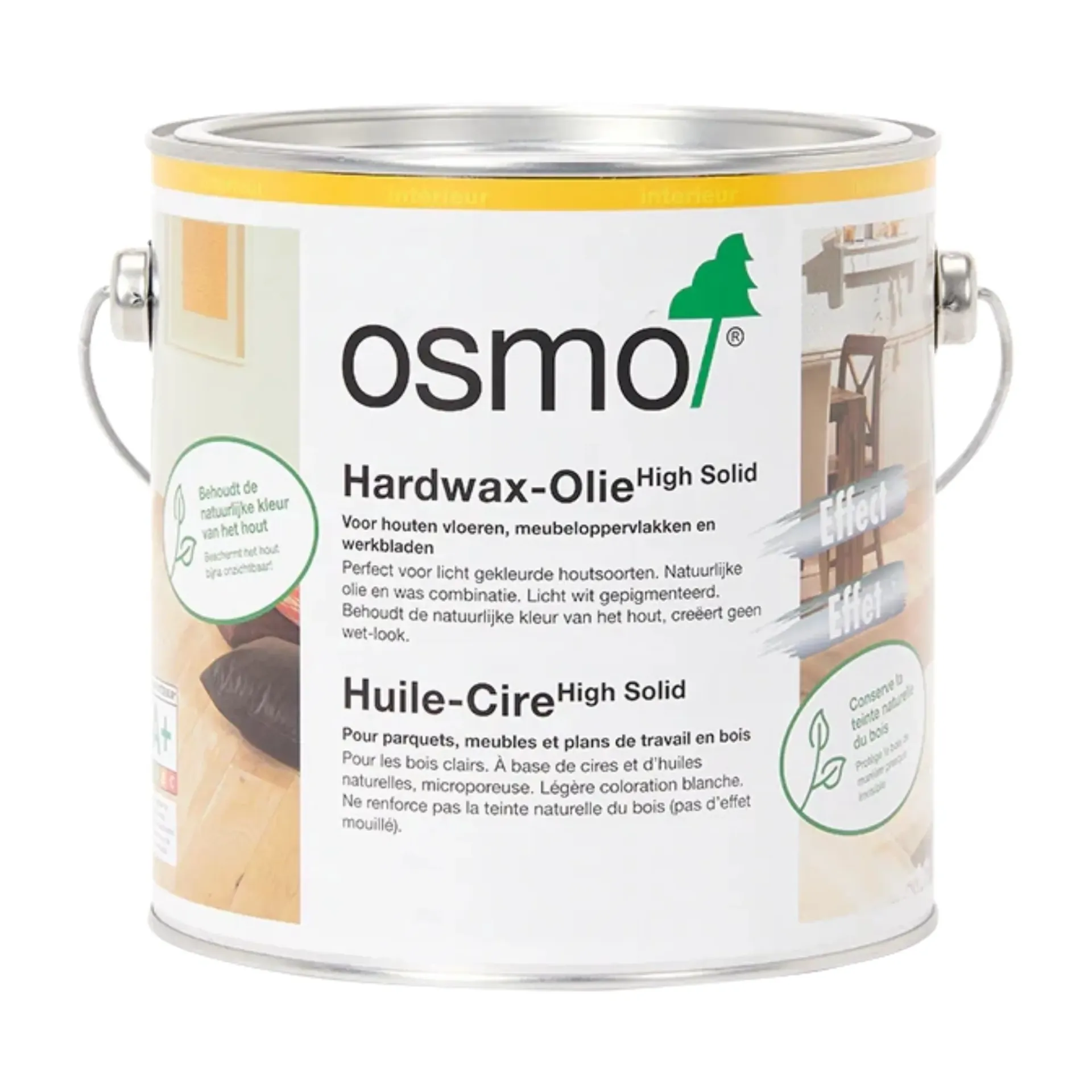 [3044-2] OSMO 3044 original huile cire colorée Raw (2,5 l)