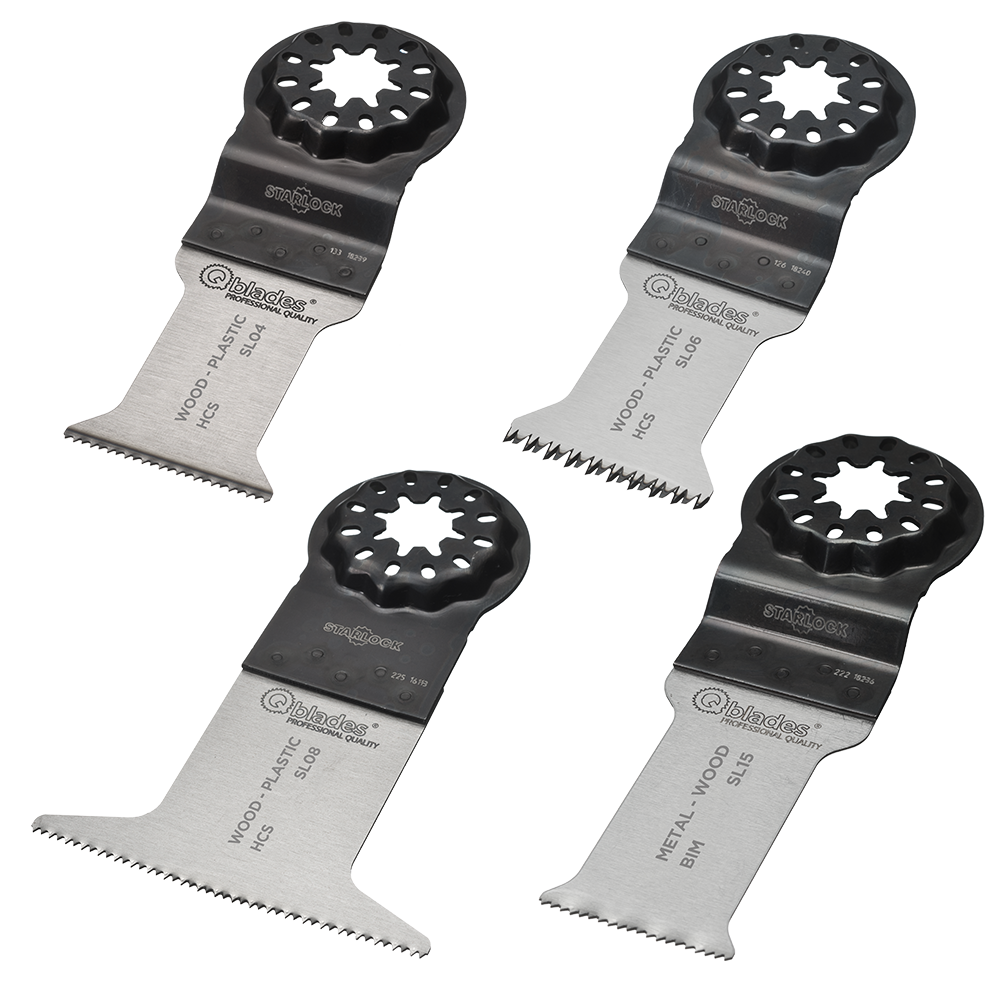 [QBL382561] SL92-Qblades combi set bois-métal standard - par 4 pièces