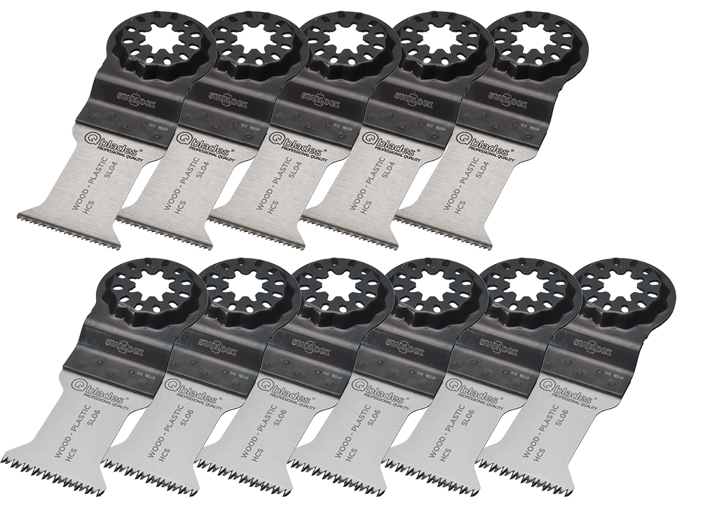 [QBL382578] SL93-Qblades combi set bois- 5xSL04 et 6xSL06 - par 10 +1