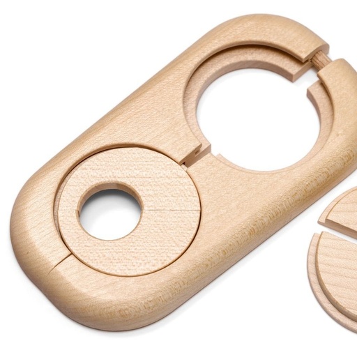 [HAR 405 164] Rosace tuyaux Haro Jumelles Percées Erable - 19 mm