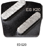 [68391] Wolff - Ninja - Segment ED grain 20 pour plateau de ponçage avec segments PCD Scraper par pièce